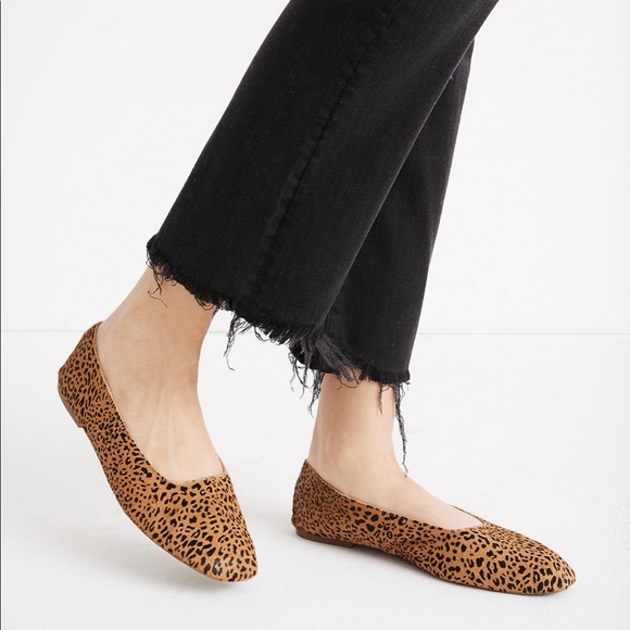 BNIB Madewell Cory Flat in Leopard Calf Hair - Picture 4 of 7